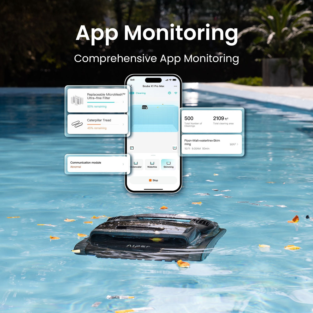 X1 Pro Max All‑In‑One Smart Cordless Robotic Pool Cleaner for Comprehensive Pool Care