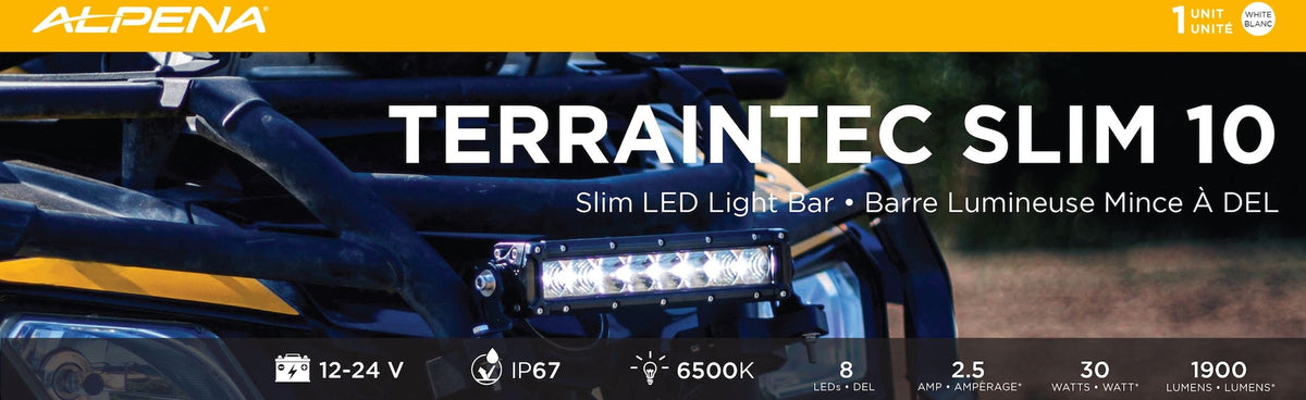 TerrainTec Slim 10 LED Light Bar