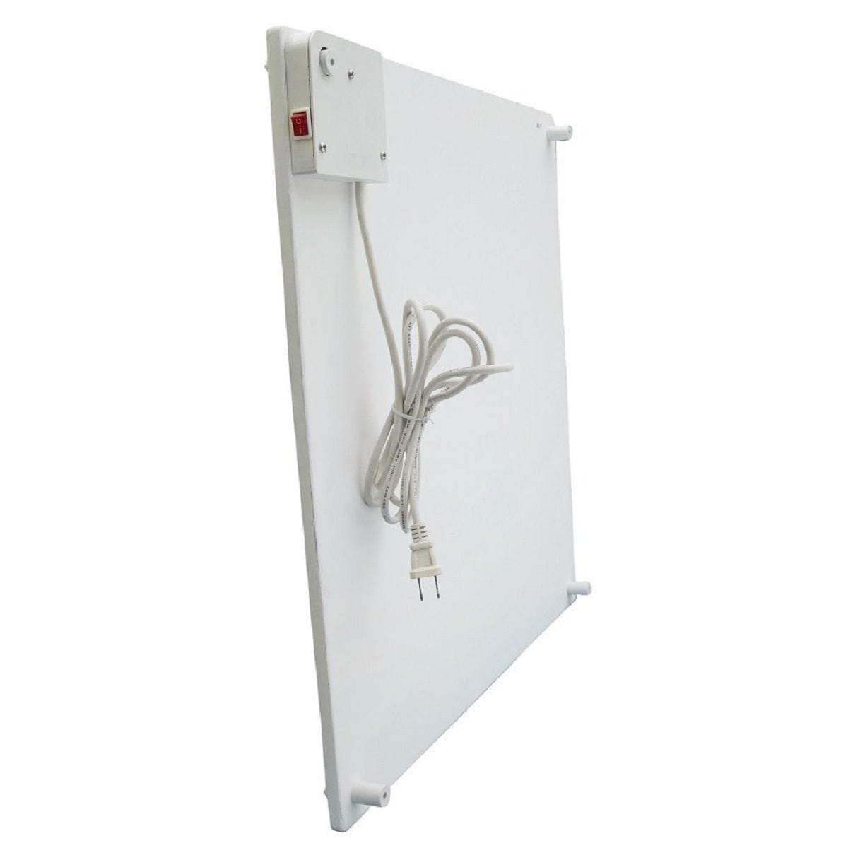 Electric Heater with Plug-in Thermostat, 400W, White