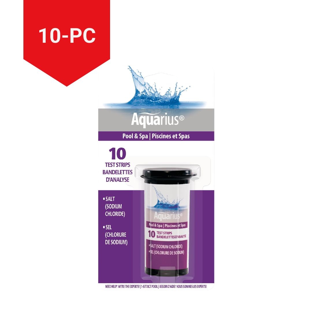 Sodium Chloride Pool & Spa Salt Water Test Strips, 10-pk