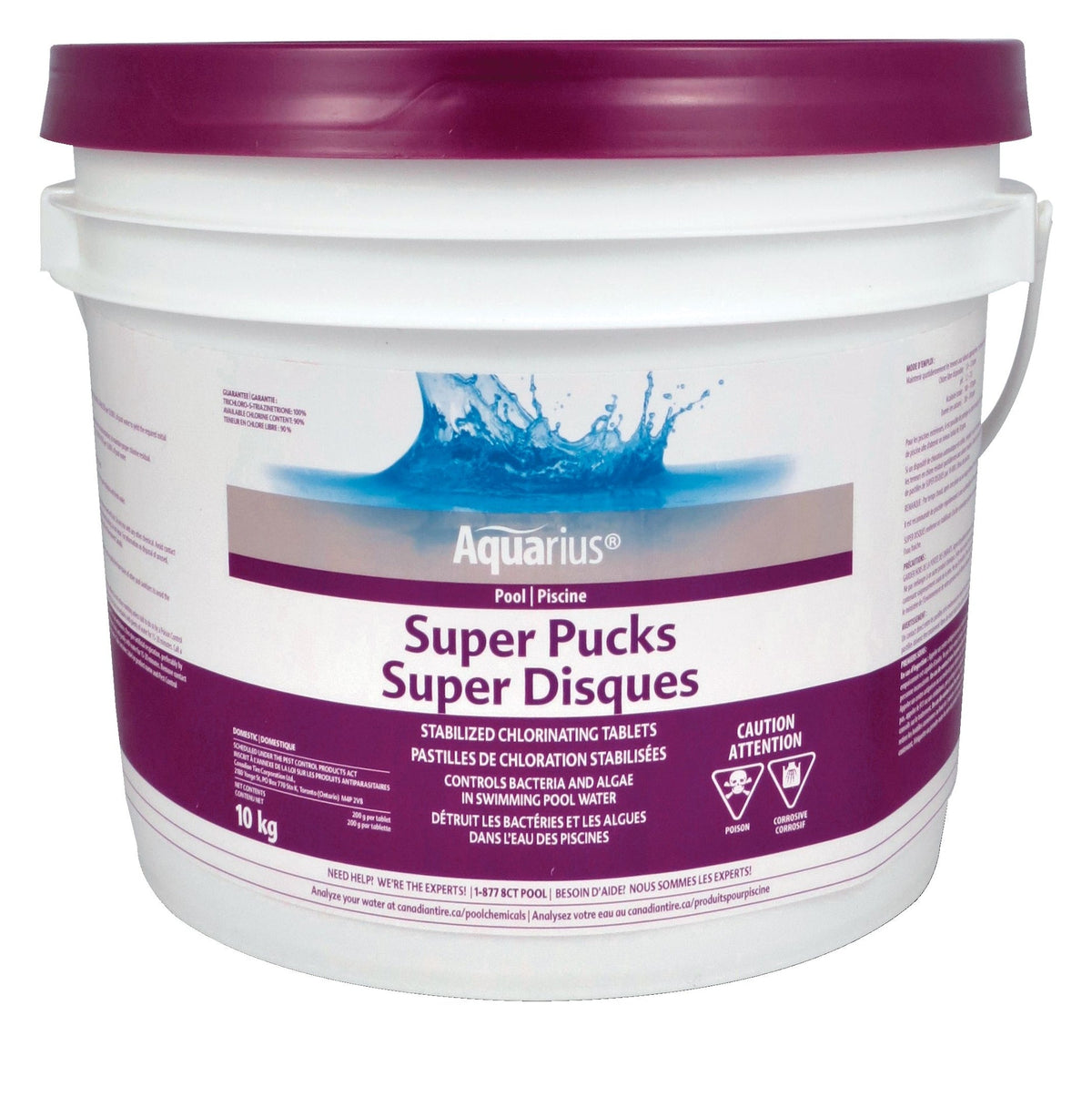 Super Pucks Stabilized Chlorine Pool Pucks, 10-kg