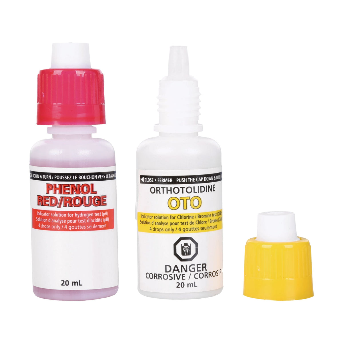 Test Kit OTO & Phenol Refill Bottles, 20-mL