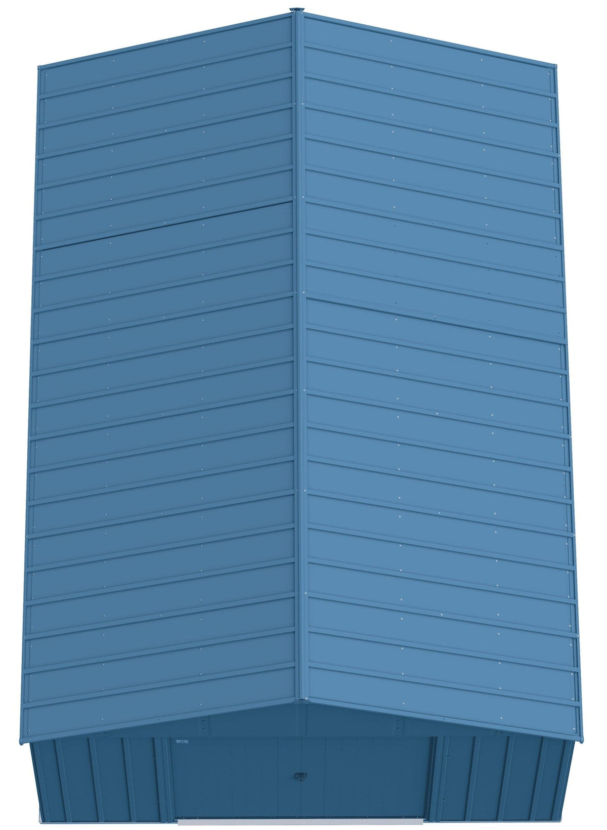 Classic 12x17-ft Blue Grey Corrosion-Resistant Metal Shed