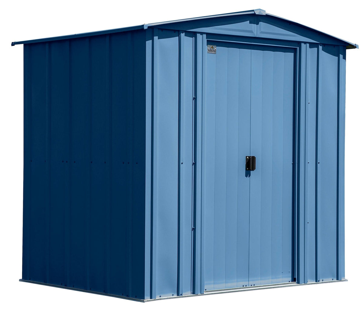 Classic Galvanized Steel Storage Shed, Blue Grey, 6-ft x 5-ft