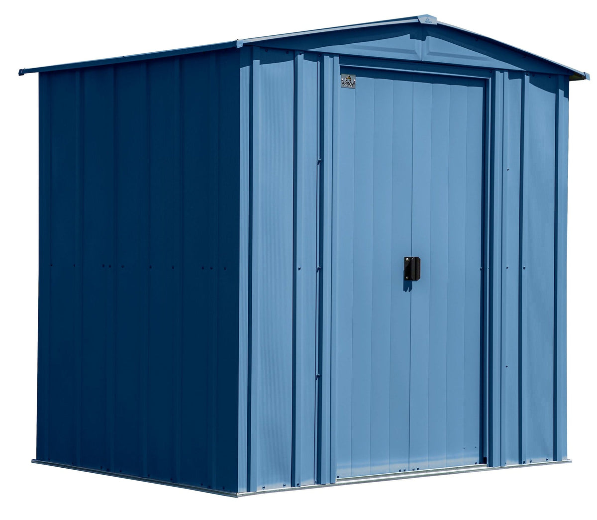Classic Galvanized Steel Storage Shed, Blue Grey, 6-ft x 5-ft