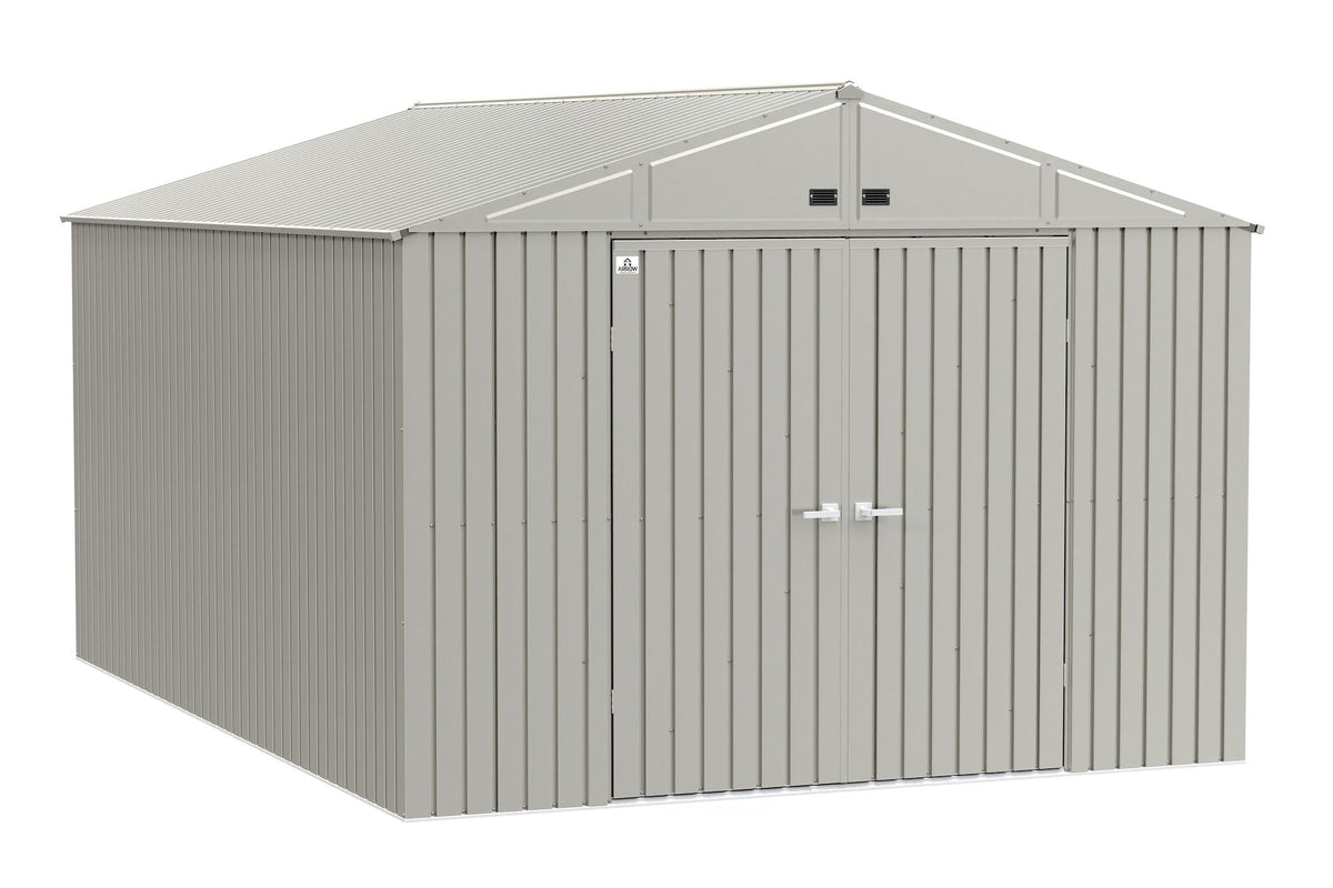 Elite 10x14-ft Cool Grey Corrosion-Resistant Steel Shed