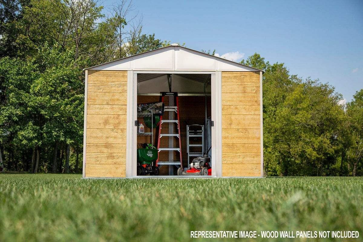 Ironwood Steel Hybrid Shed Kit, Anthracite, 8-ft x 8-ft