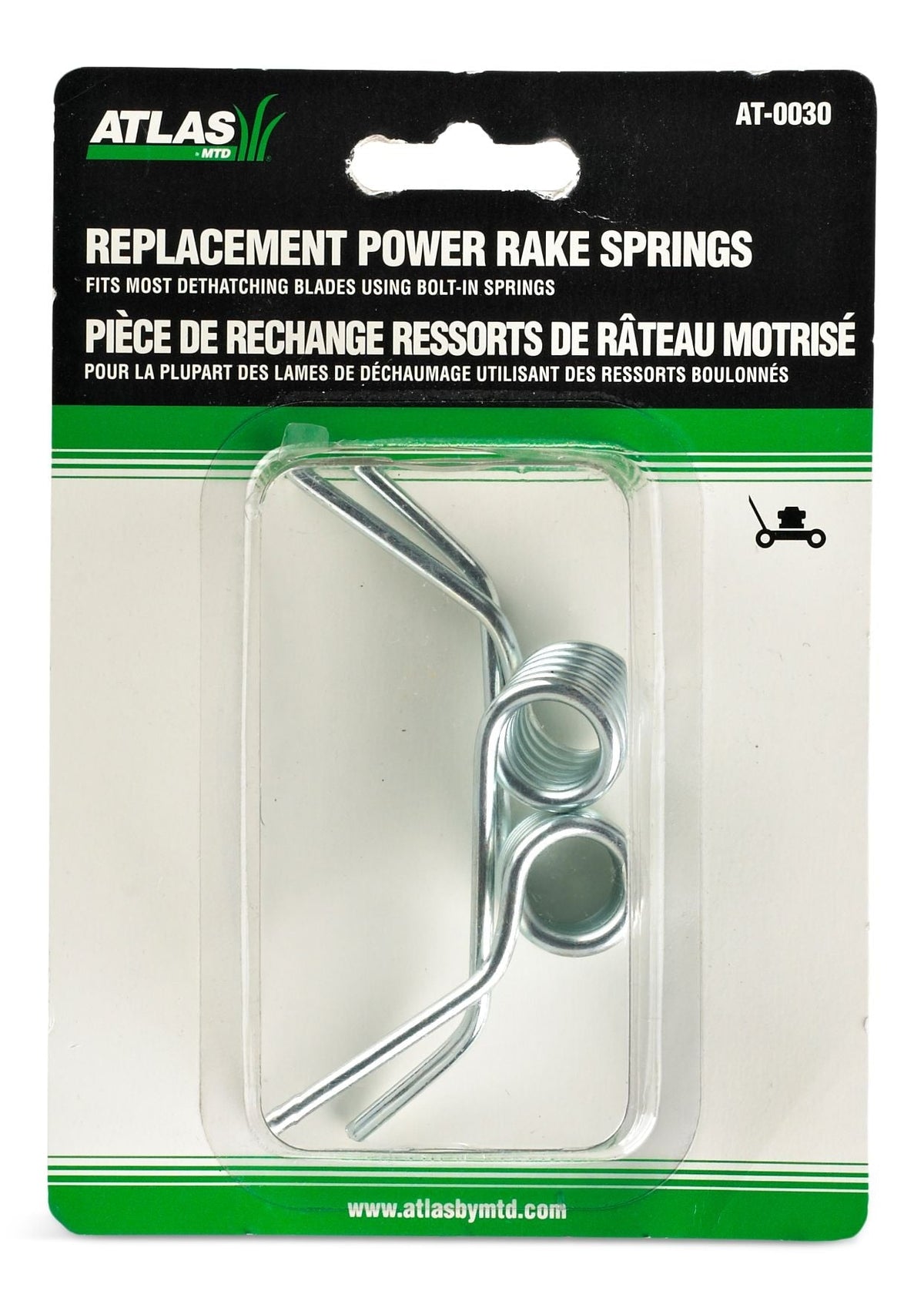 Dethatching Steel Spring, Snap-In, 2-pk; for Lawn Mower Dethatching Blades