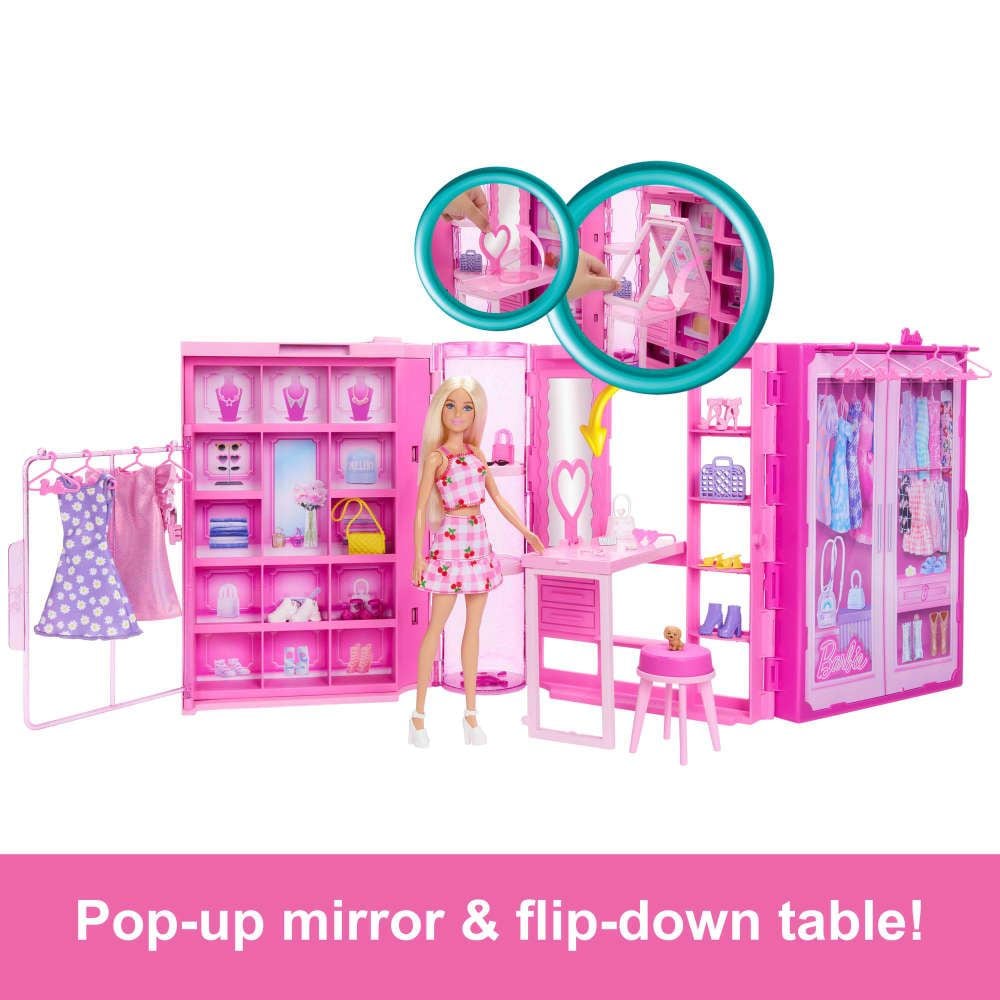 Dream Closet Toy Playset with Series 3.0 Fashion Doll and 25+ Accessories