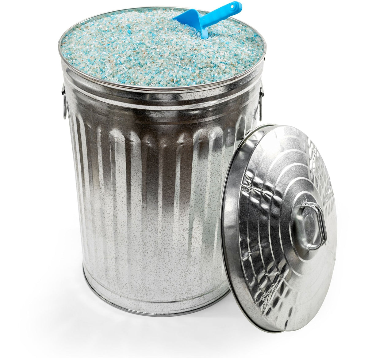Galvanized Steel Circular Multi-Purpose Garbage Can, 75-L (19.8 US gal)