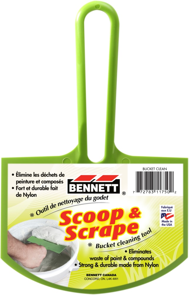 Plastic Paint Bucket Clean Scoop, 6-in