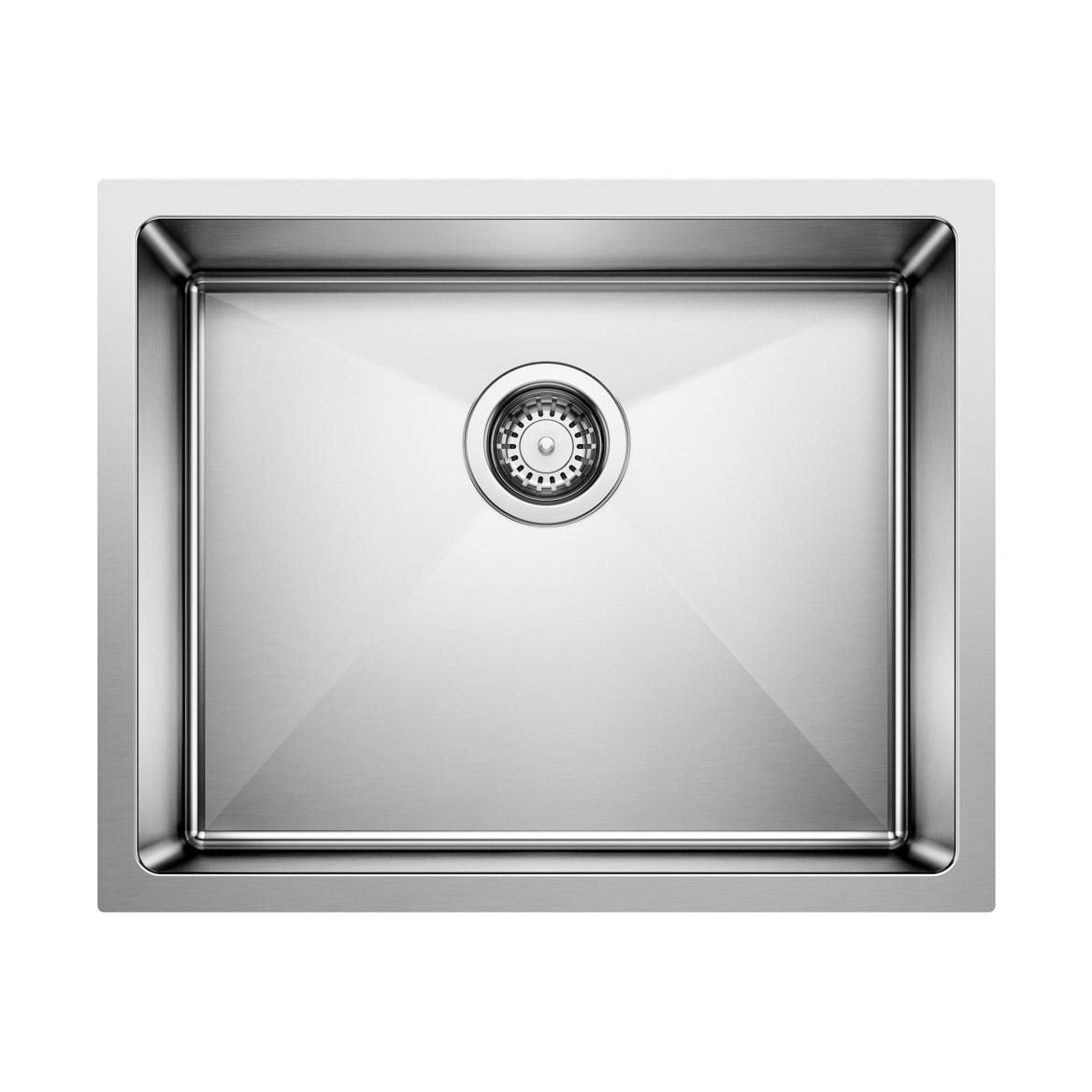 Quatrus R15 22-in Single Bowl Undermount Stainless Steel Kitchen Sink