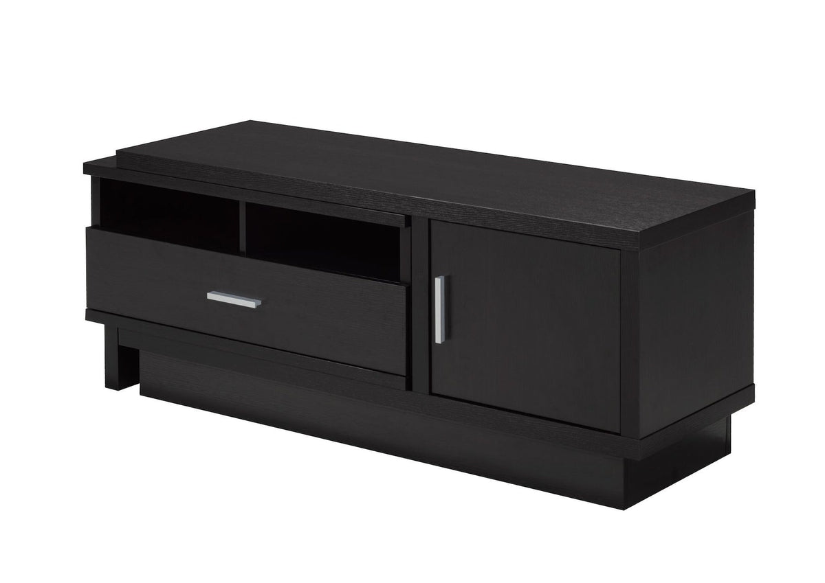 Darel 48-in Expandable Dark Cherry TV Stand with Storage Shelf and Cabinet