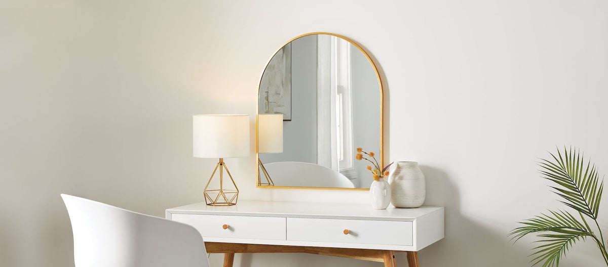 Canvas Elrose Gold Arch Mirror, 24 x 28-in