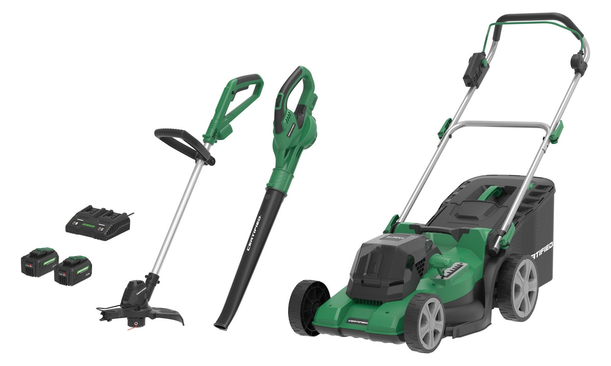 Certified Mower & Grass Trimmer Blower Combo, 17-in