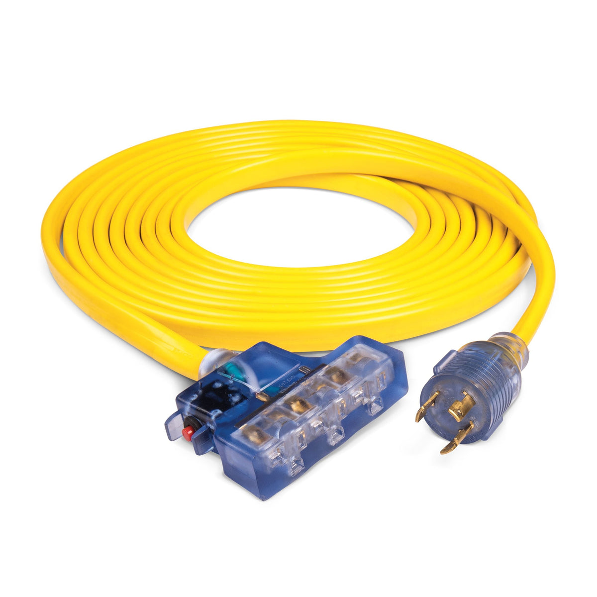 20A, 125V L5-30R Flat Design Generator Extension Cord, 25-ft