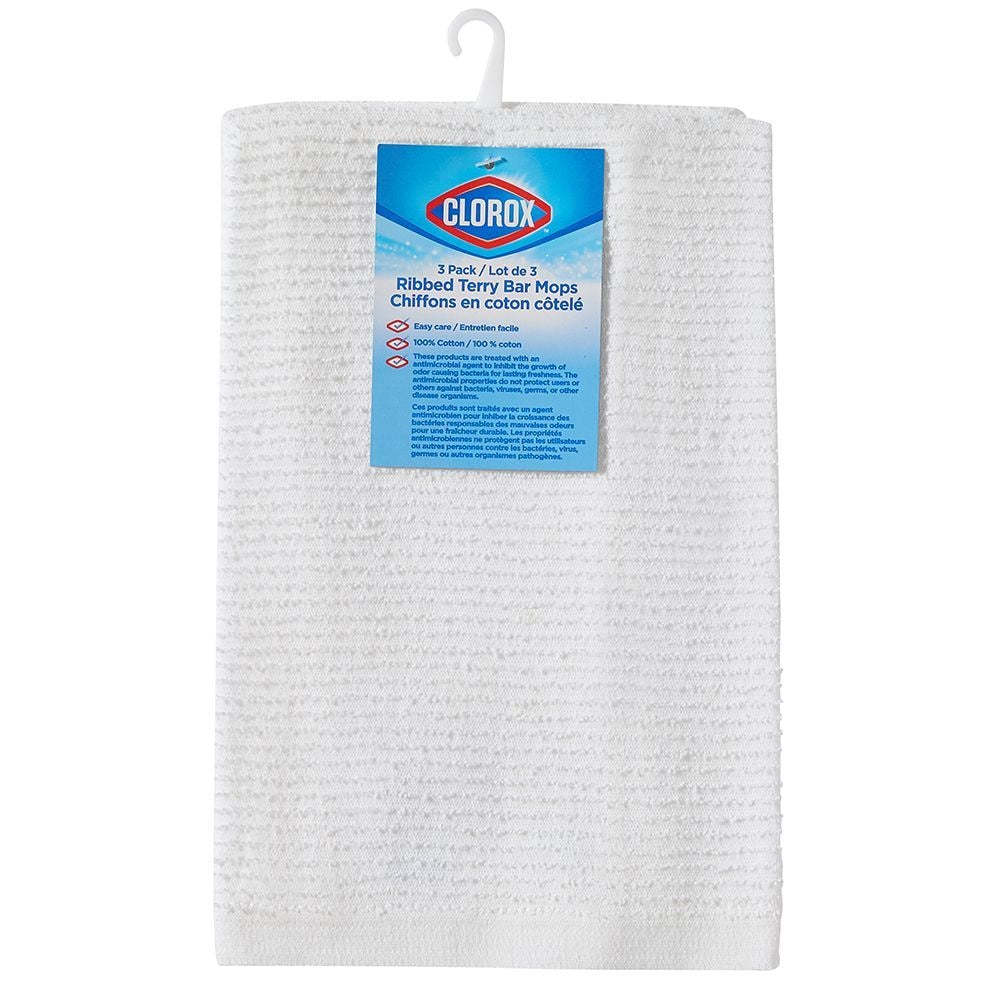Ribbed Terry Bar Mop Kitchen Set, 16-in x19-in, 3-pk