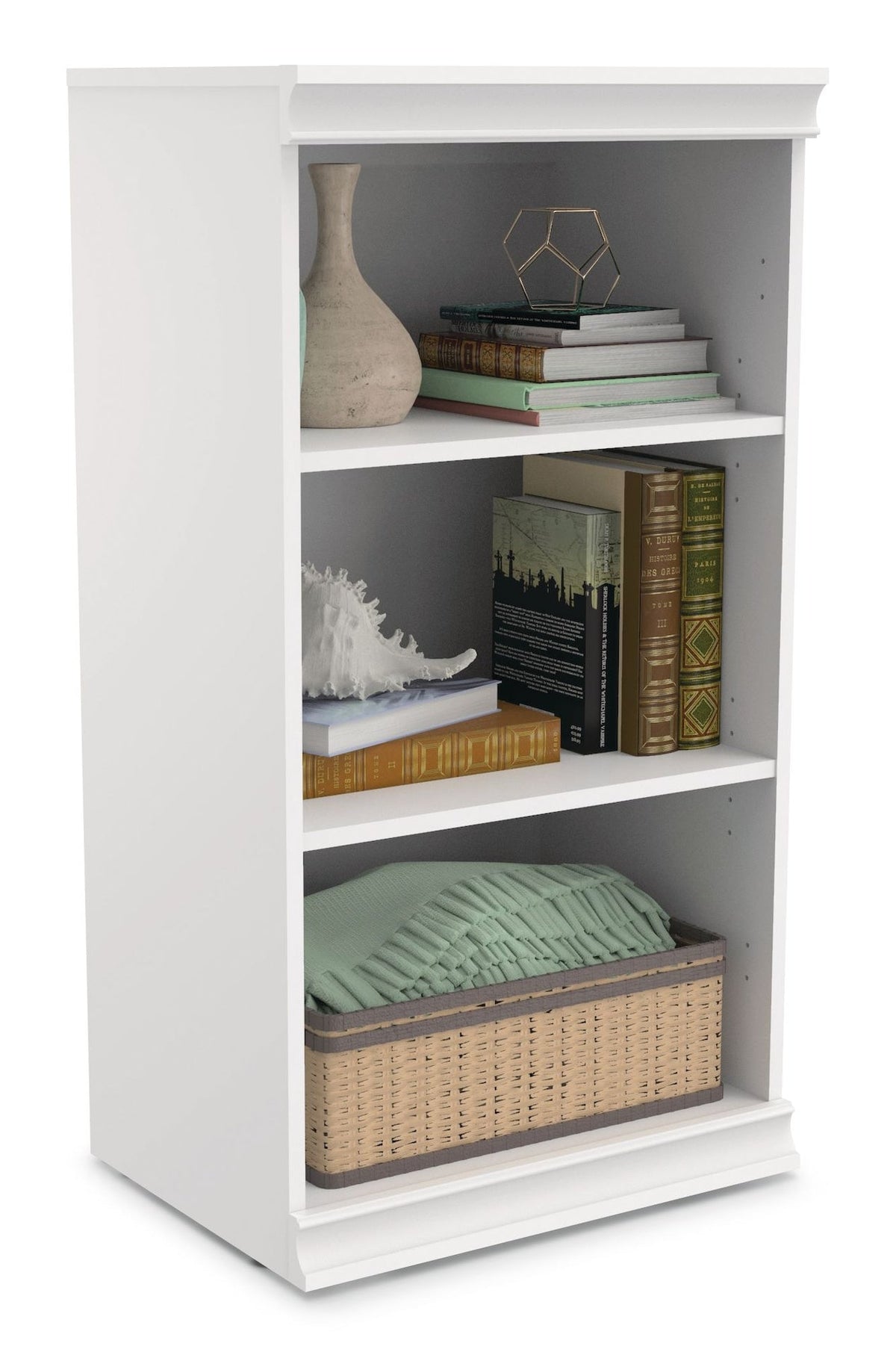 Modular Stackable Closet Storage Shelf Unit, White
