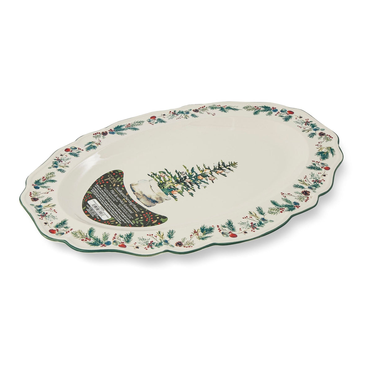 29-cm Dishwasher Safe Winter Berry Serving Platter