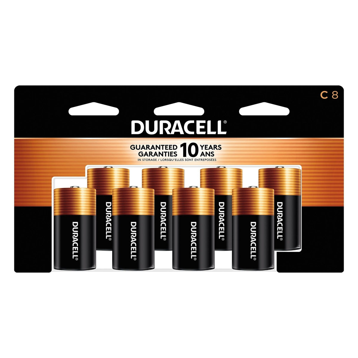 Coppertop C Alkaline Batteries, All Purpose, 8-pk