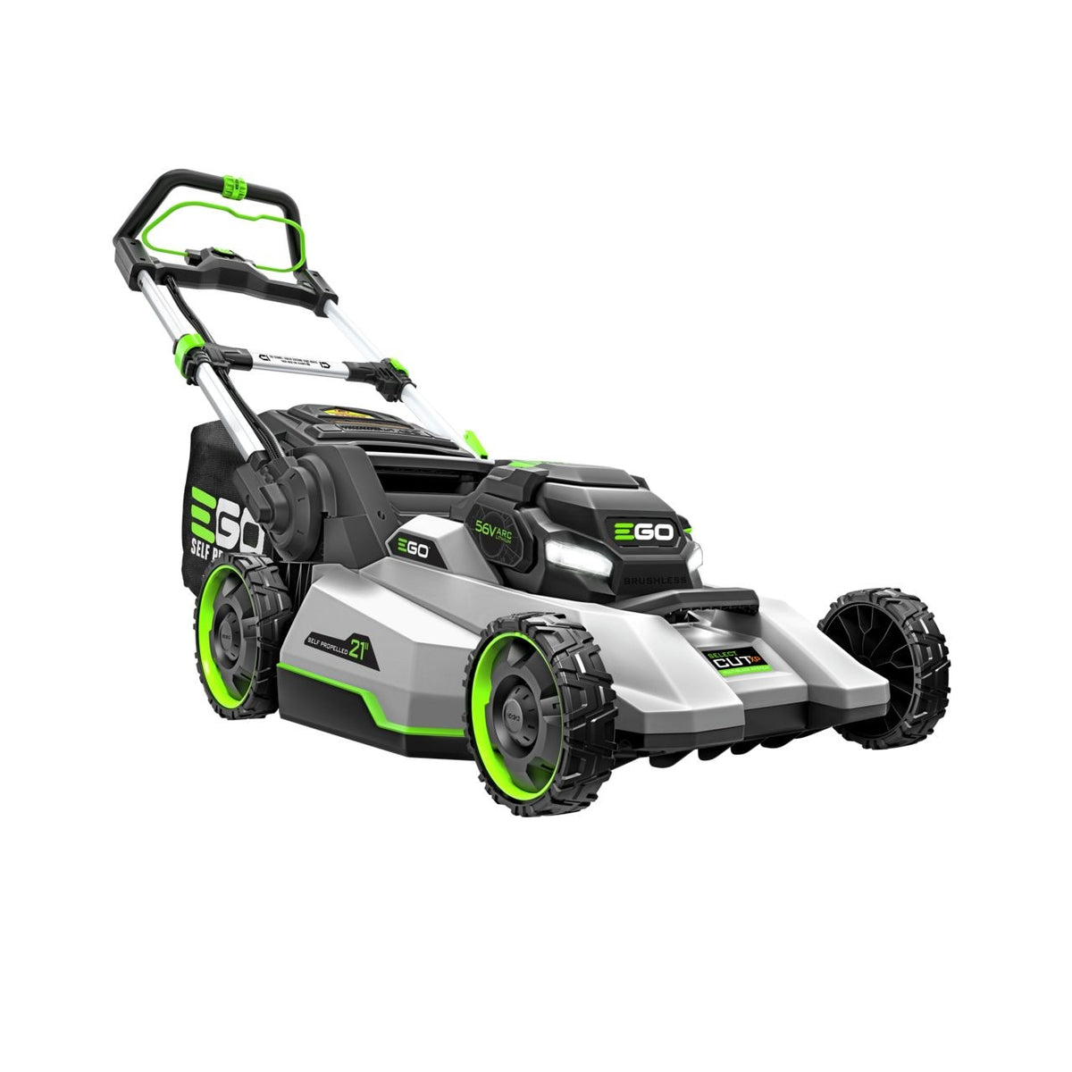 56V Brushless Cordless 21-in Self-Propelled Lawn Mower, Includes (1) 10Ah Battery and (1) 700W Turbo Charger, LM2156SP