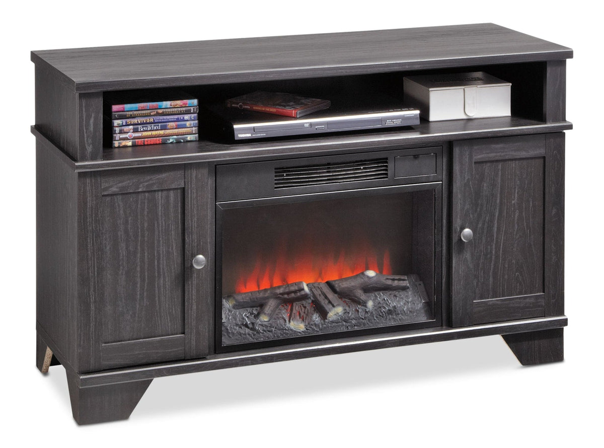 Hamilton Electric Fireplace TV Stand, 44.5-in, 1500W, Brown Cappucino