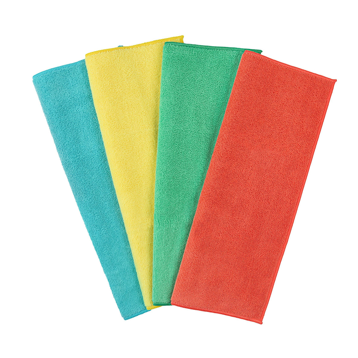 All-Purpose Machine Washable Microfibre Cloths, Various Colours, 4-pk