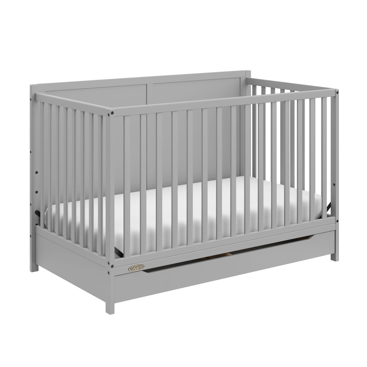 Melrose 5-In-1 Convertible Crib, Grey
