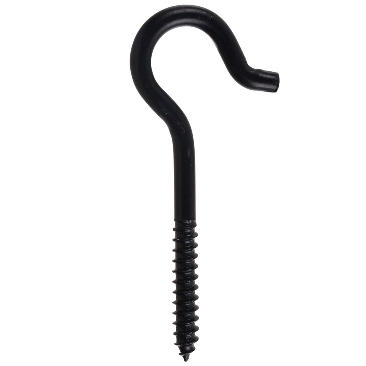 Screw Hook, 4-15/16-in, Black