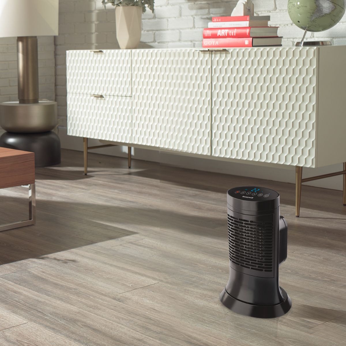 HCE351C Digital Mini-Tower Ceramic Space Heater, 1500W, Black
