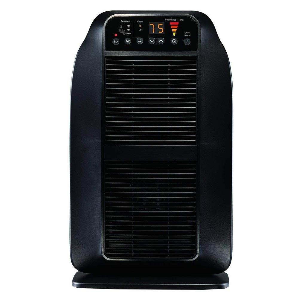 HCE840BC HeatGenius Multizone Ceramic Space Heater, 1500W, Black