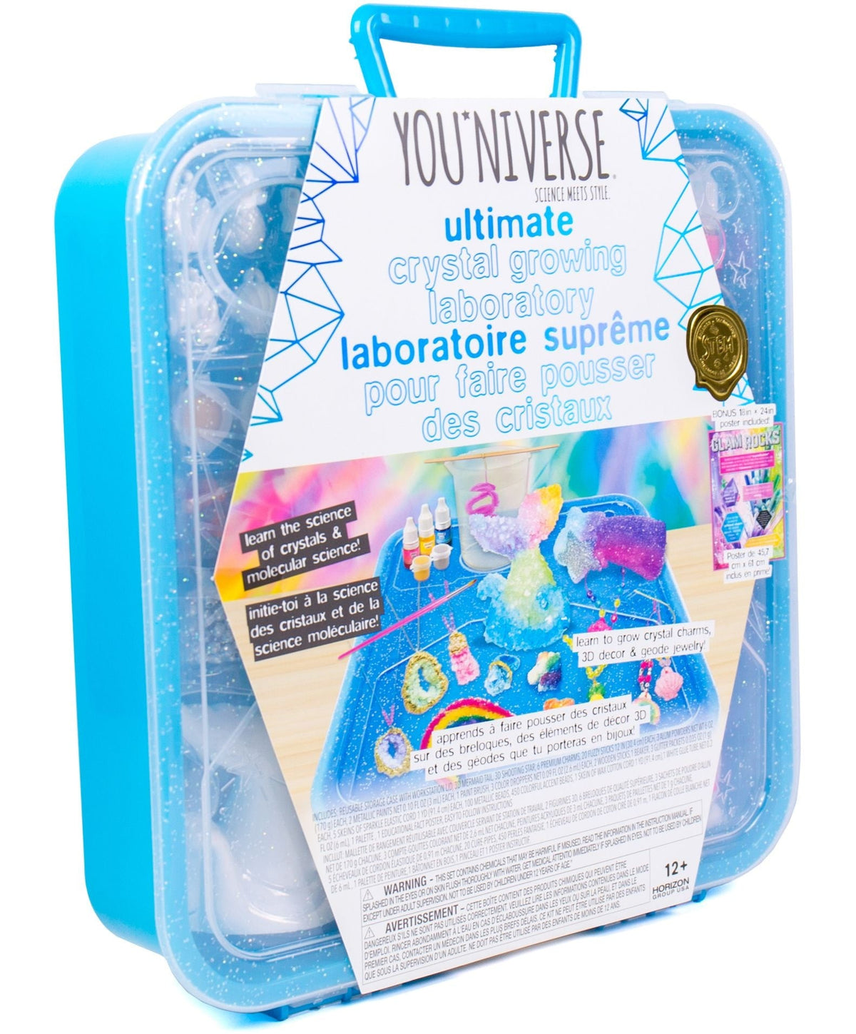 Ultimate Crystal Growing Laboratory Kit For Science & Learning, Ages 12+