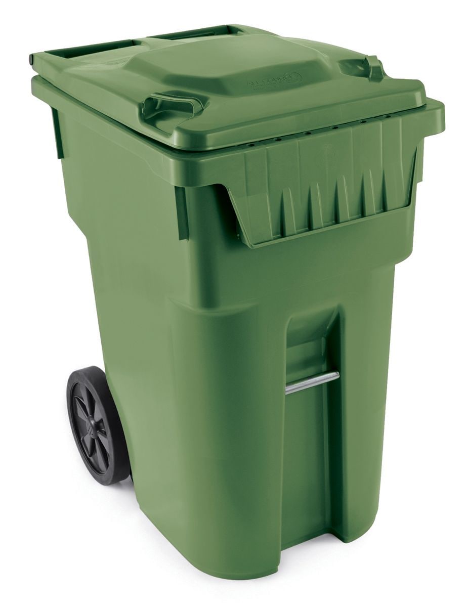 Mastercart Plastic Rectangular Wheeled Compost Bin/Recycling Bin, Assorted Colours, 360-L