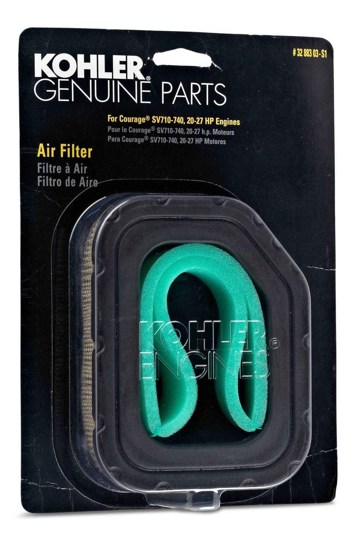 Lawn Tractor Replacement Air Filter, Pre-Cleaner for Twin Cylinder Engines