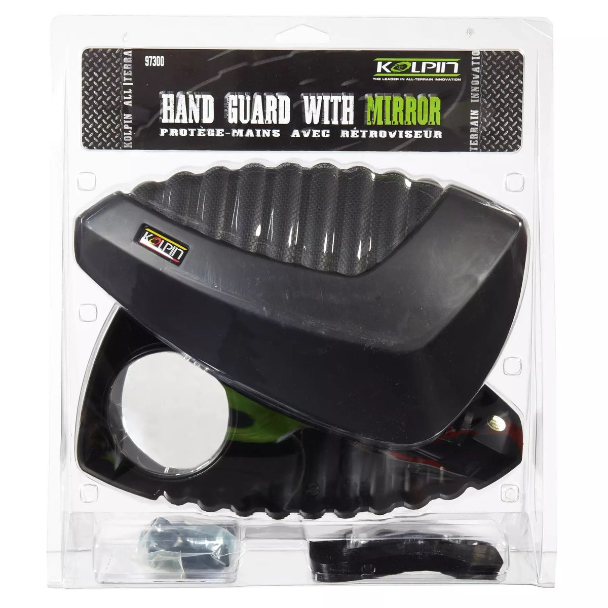 Universal ATV Hand Guard with Rearview Mirror