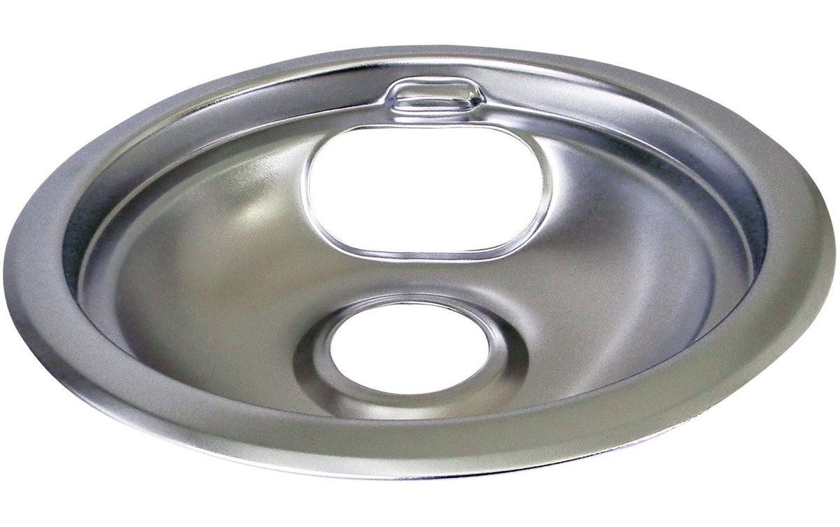 Chrome Drip Pan Shallow Draw, 6-in