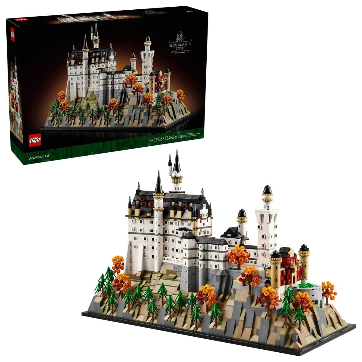 Architecture Neuschwanstein Castle - 21063, 3455-pcs, Ages 18+