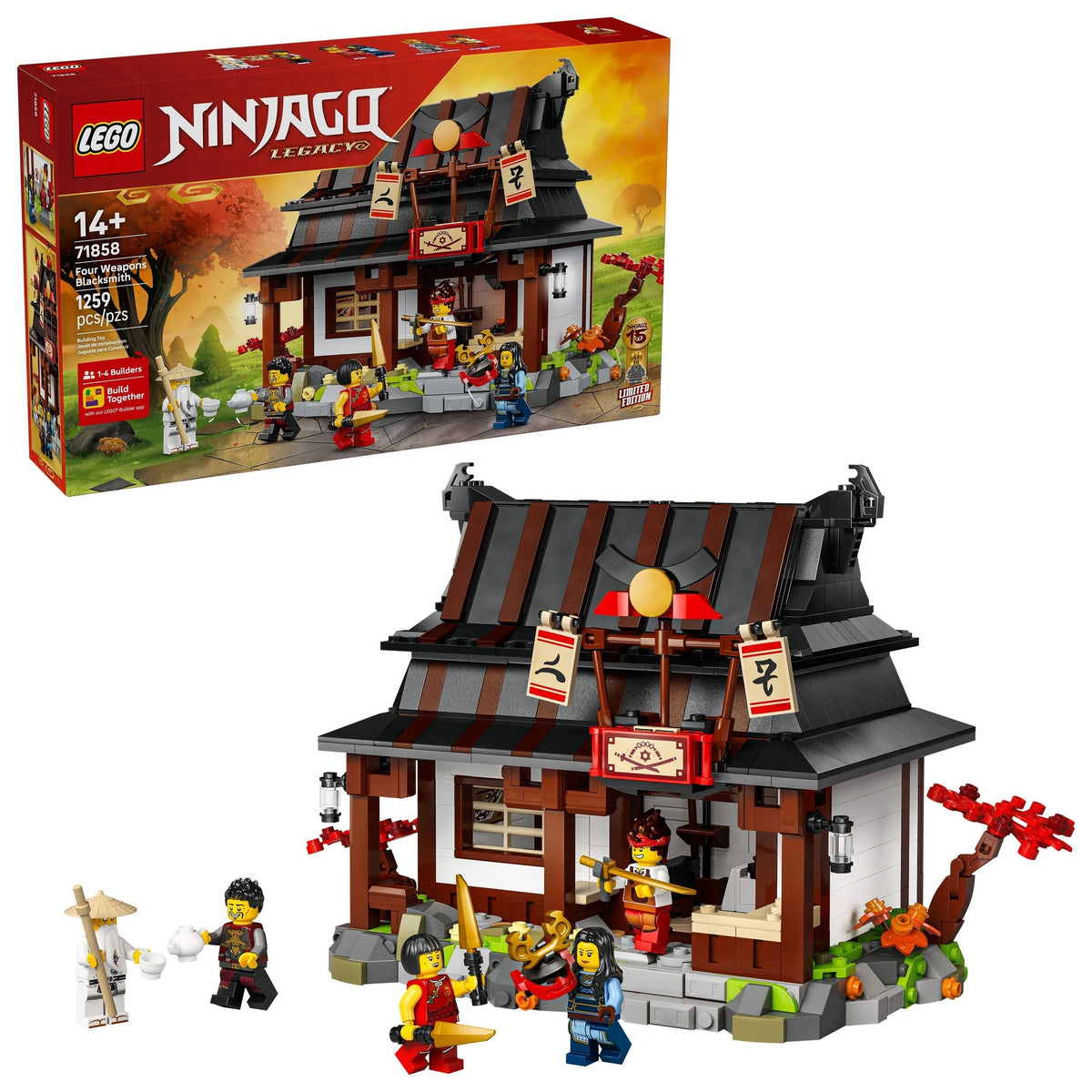 Four Weapons Blacksmith 15th Anniversary - 71858, 1259-pcs, Ages 14+