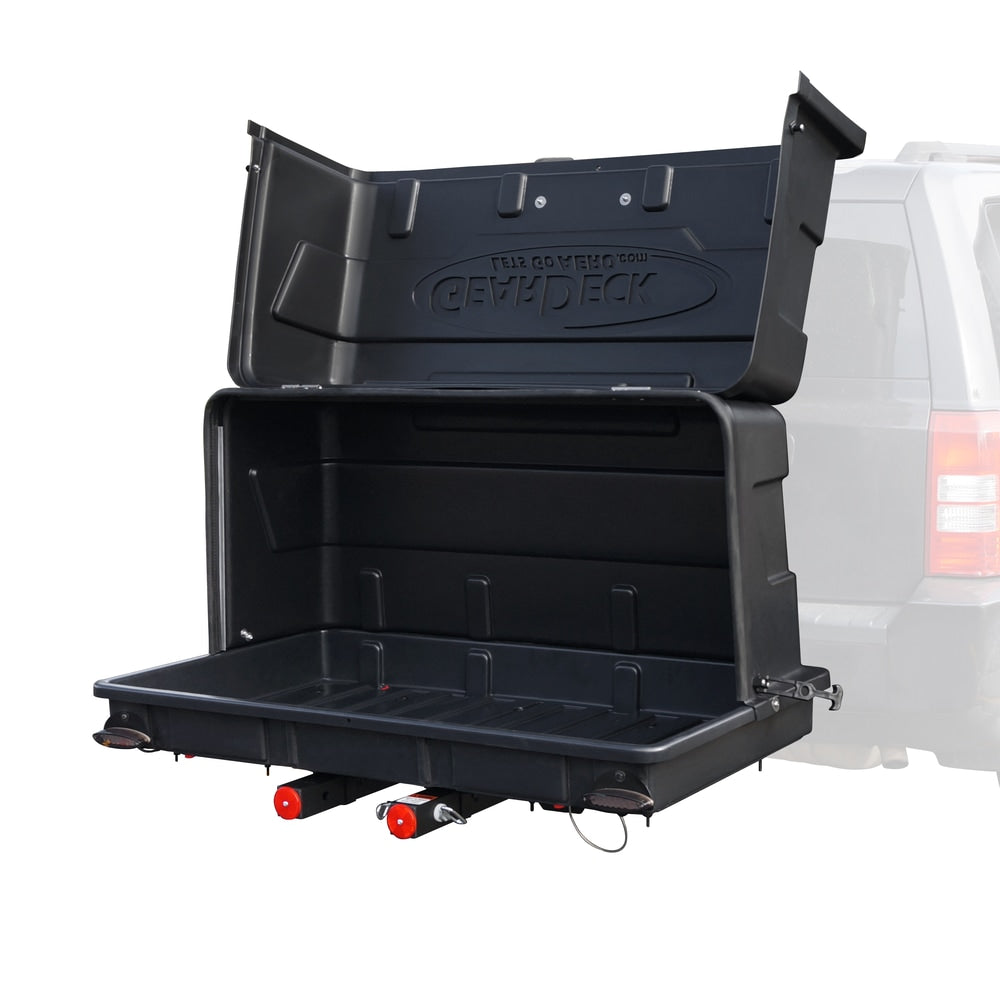 GearDeck Slideout Cargo Carrier with LED, Black, 17-cu.ft