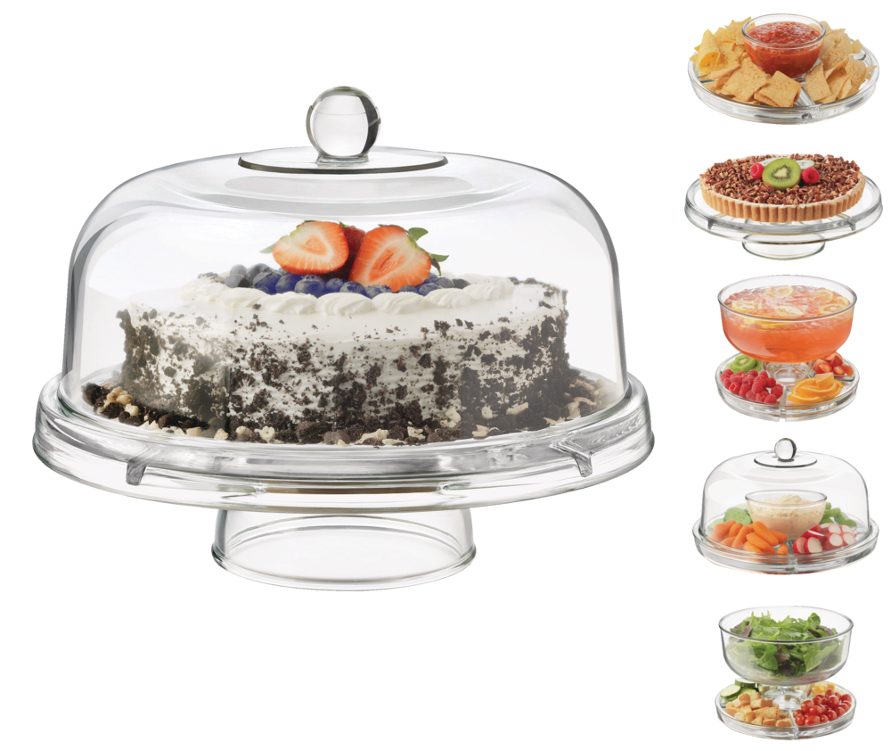 Selene 6-in-1 Server Cake Stand with Dome