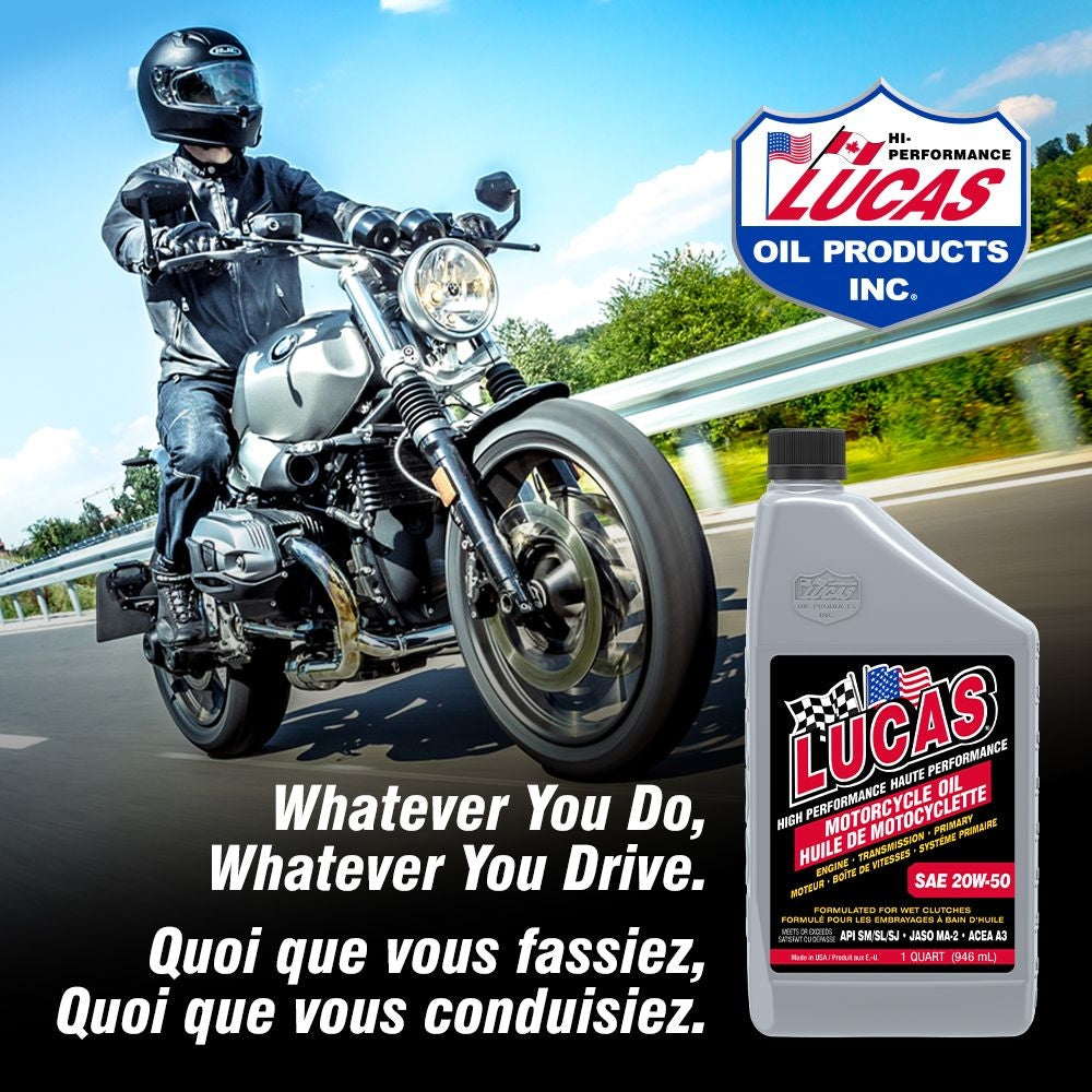SAE 20W-50 High Performance Motorcycle Oil, 946-mL