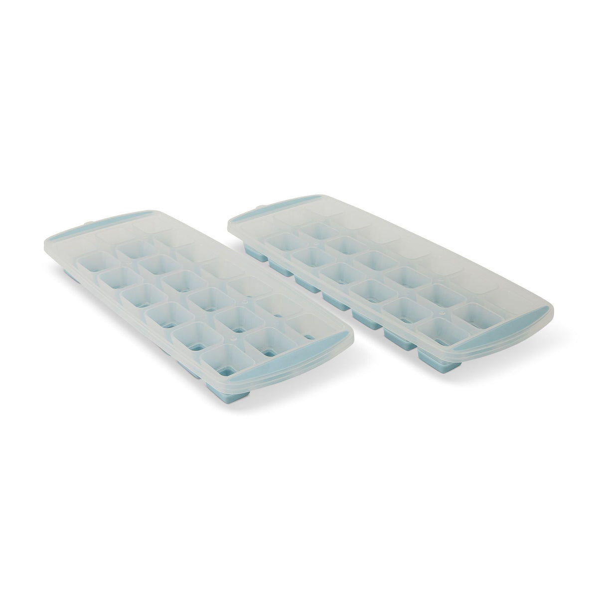 Easy Release Pop-Out Square Ice Cube Trays, Blue, 2-pk, Dishwasher Safe