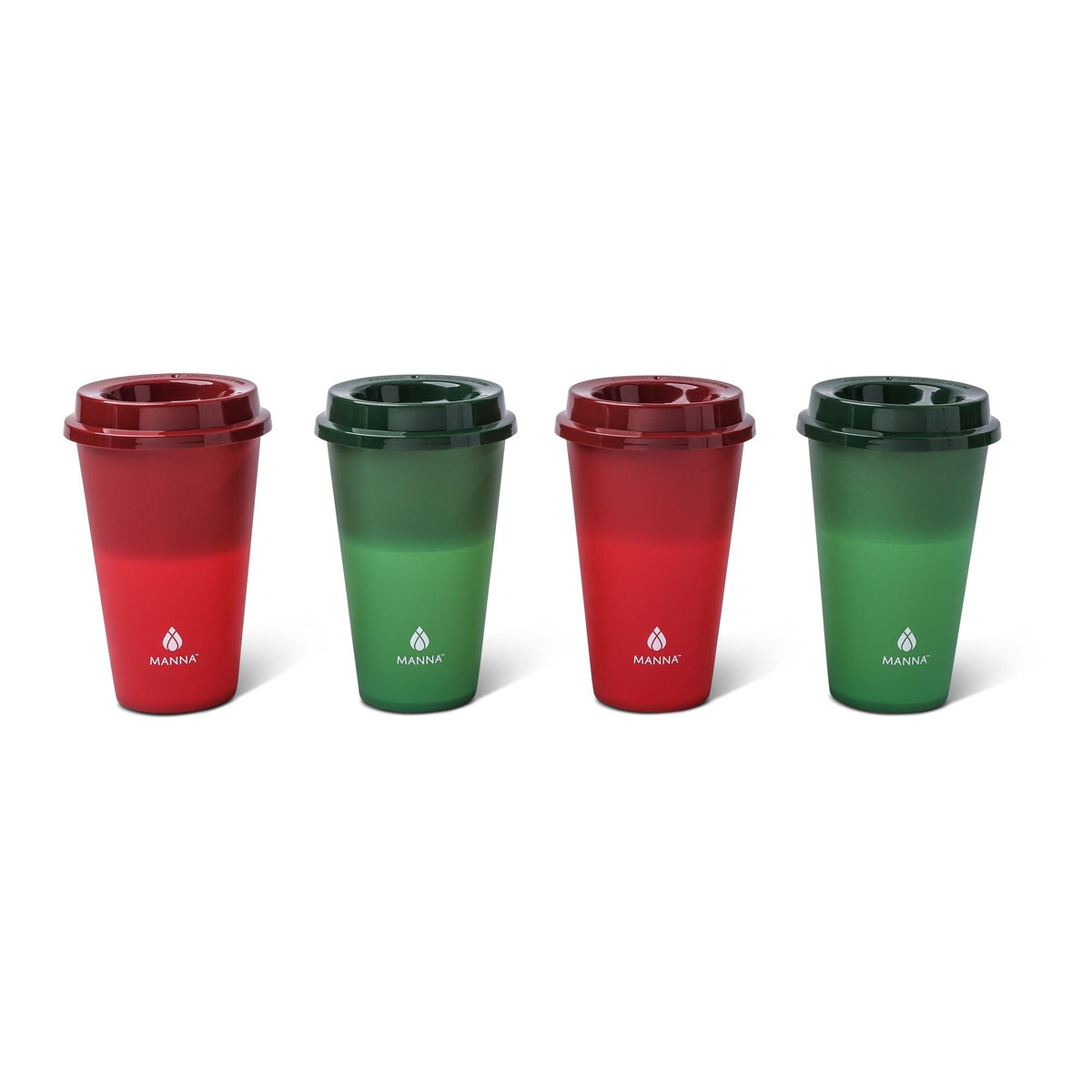 Hot Colour Changing Cups with Lids, 16-oz, 4-pk