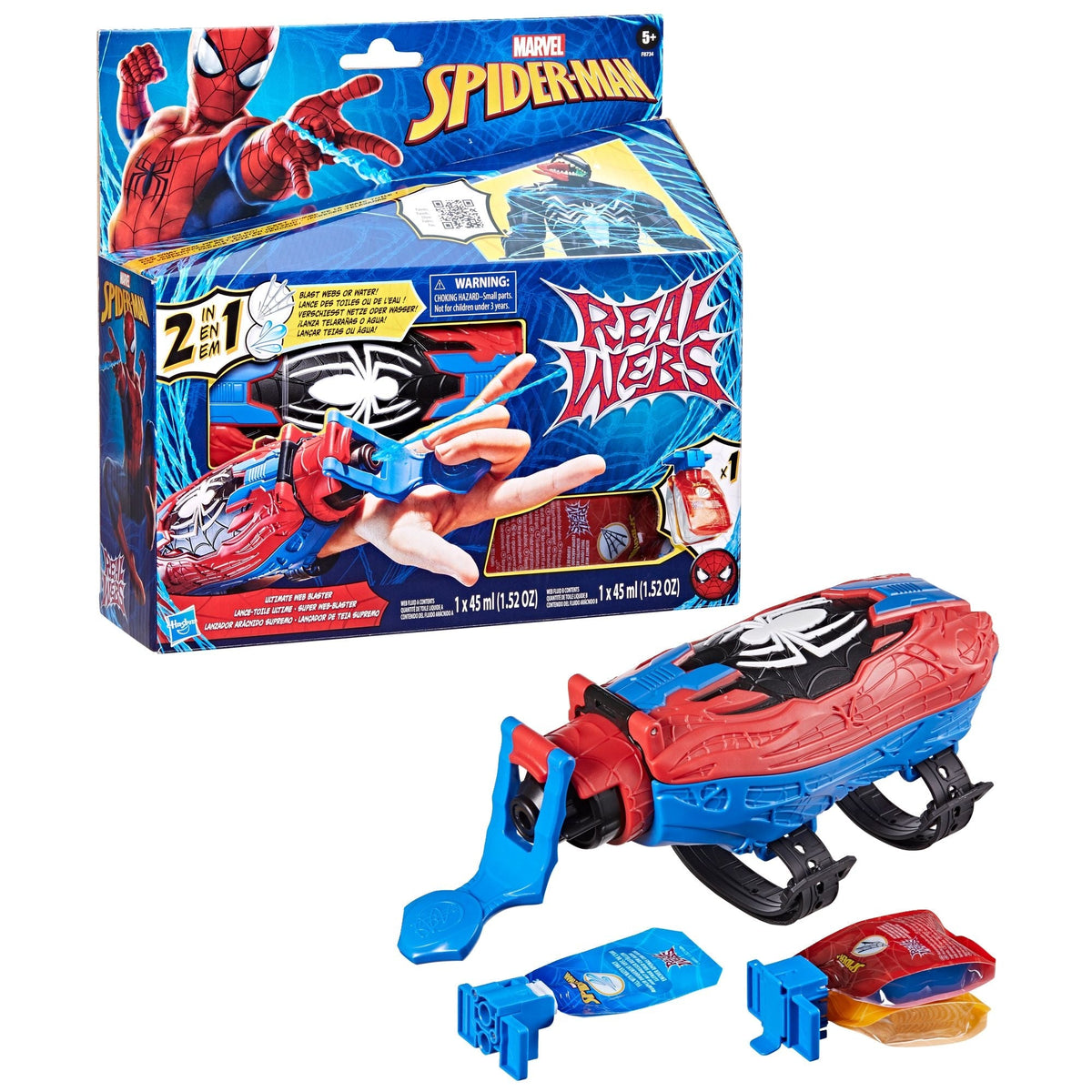 Real Webs Ultimate Web Blaster, 2-in-1 Blaster, Role Play Toy