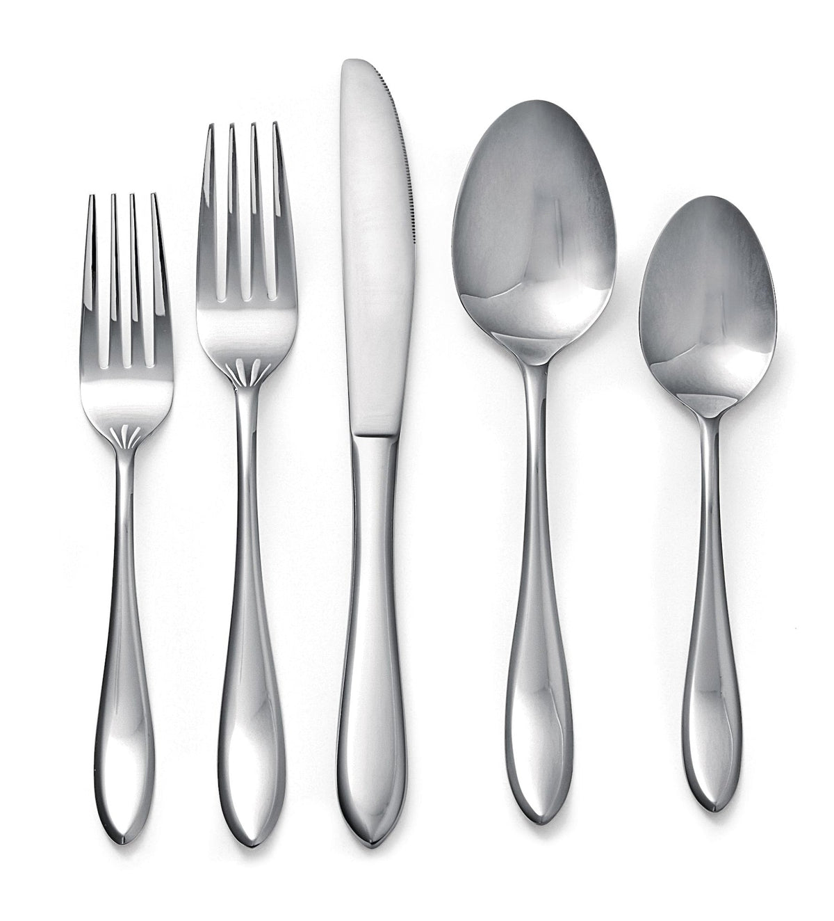 Point Stainless Steel Flatware Set, Serves 4, 20-pc