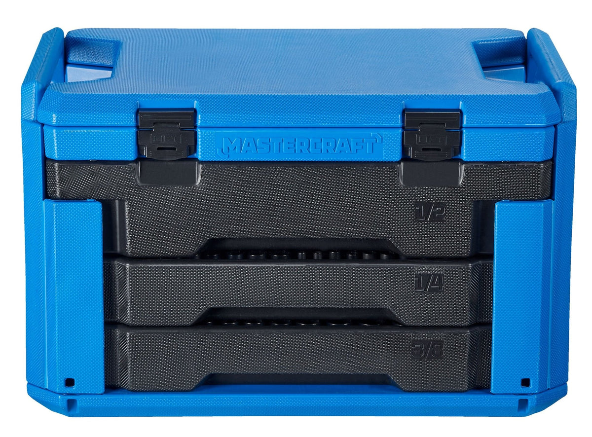 Socket Set, SAE/Metric, CRV, Black Steel Finish, 260-pc