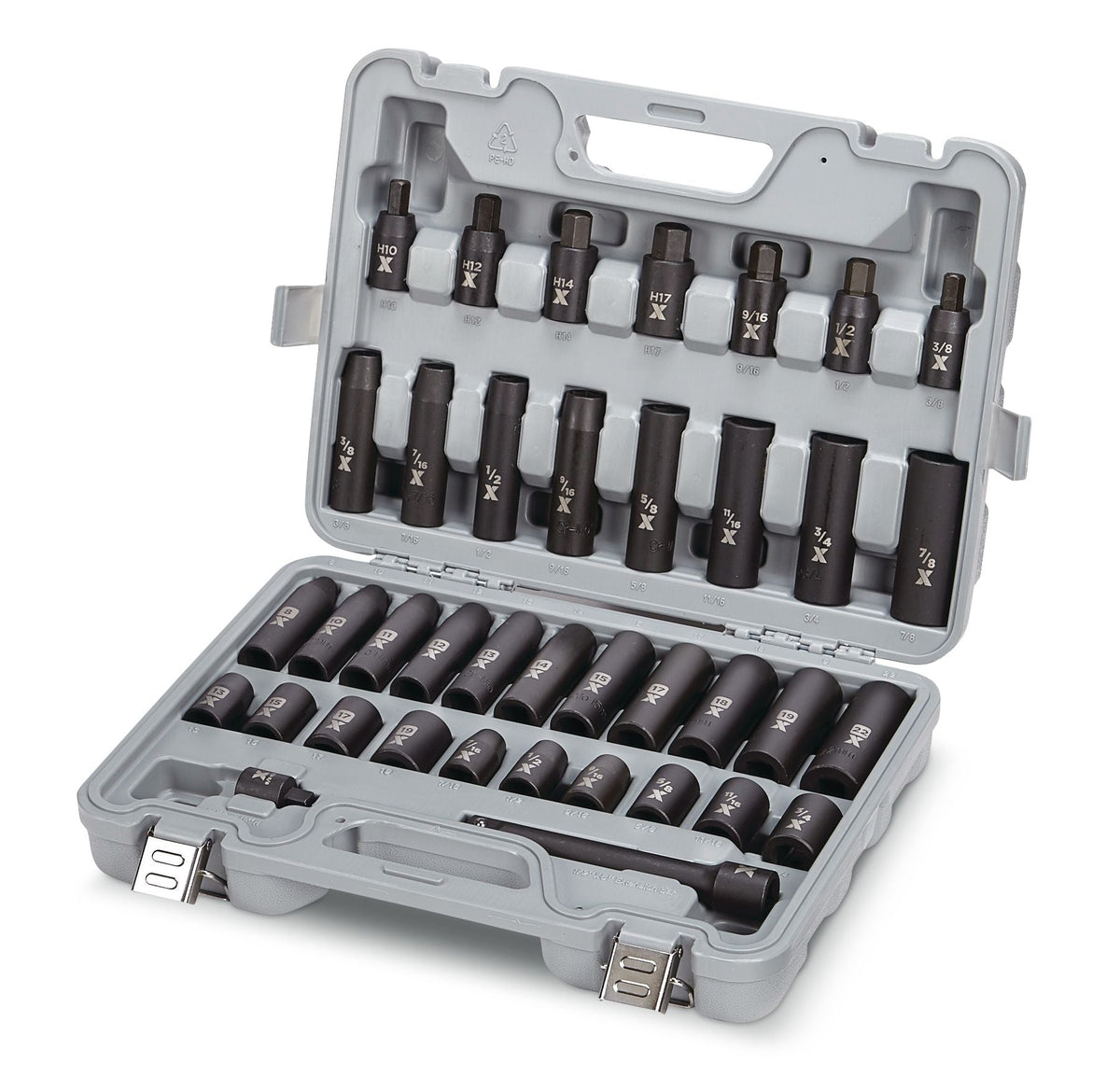 MAXIMUM 1/2-in Drive Professional Grade Impact Socket Set, 38-pc, CRMO