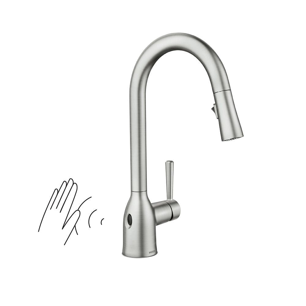 Adler Single Handle Kitchen Faucet with, Spot Resist Stainless