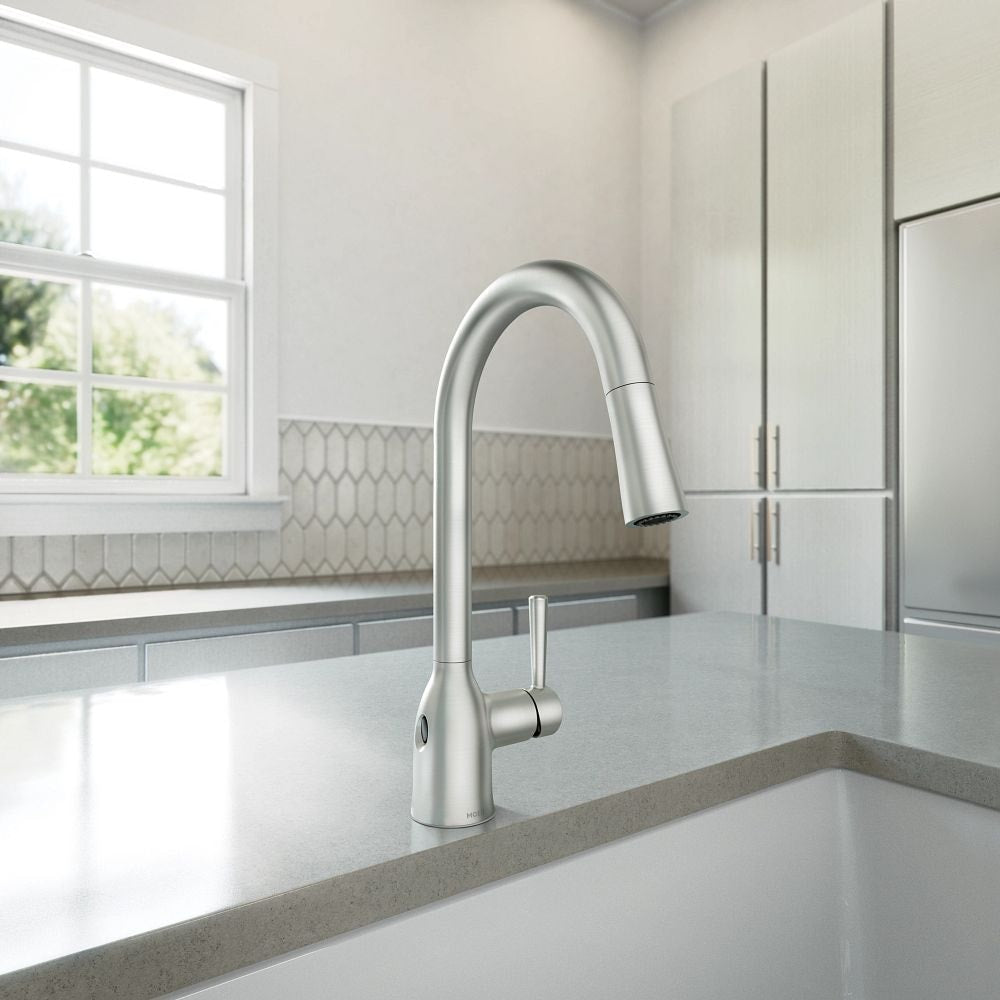 Adler Single Handle Kitchen Faucet with, Spot Resist Stainless