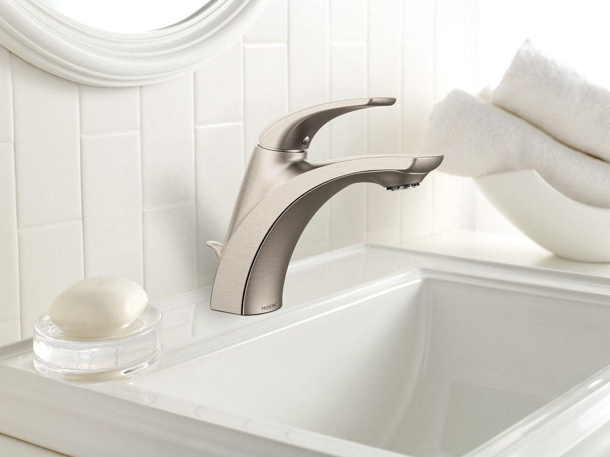 Zarina Single Handle Bathroom Faucet, Spot Resist Brushed Nickel